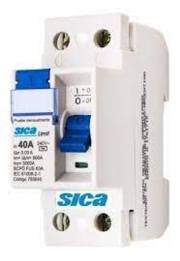 SICA INTERRUPTOR AUTOMATICO DIFERENCIAL BIPOLAR 40A