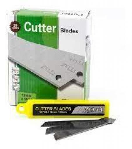 ZELTA HOJAS DE CUTTER 18MM BLISTER X 10