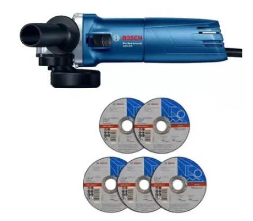 BOSCH PROMO AMOLADORA GWS 670 + 5 DISCOS