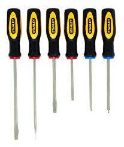 STANLEY JUEGO DESTORNILLADORES 6PIEZAS 60060
