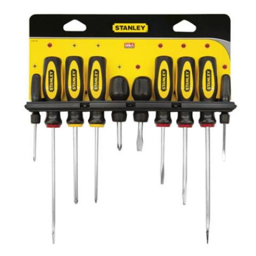 STANLEY JUEGO DESTORNILLADORES BASIC 10PZAS 60100S