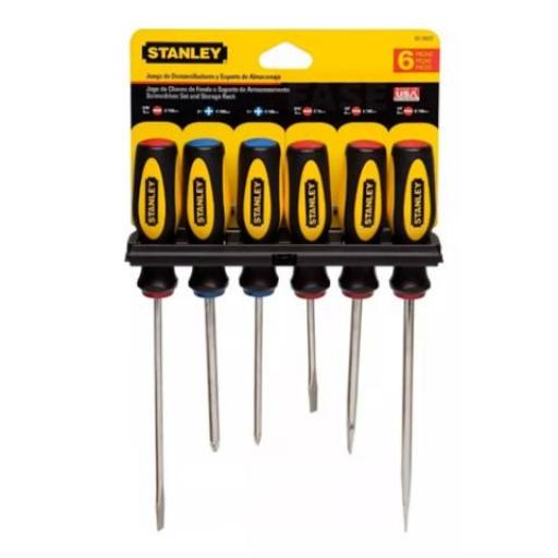 STANLEY JUEGO DE DESTORNILLADORES 6PZAS STD/PH