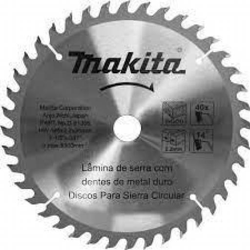 MAKITA DISCO SIERRA P/MADERA 185X20 7 1/4