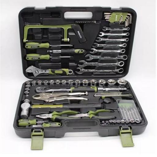 PHILCO JUEGO DE HERRAMIENTAS 74 PZ. PHSH78 CON MALETIN 