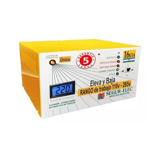 LA-SER ELEVADOR AUTOMATICO TENSION 16KWA 110V-265V ELEVA Y BAJA