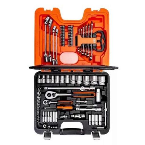 BAHCO CAJA PLASTICA CON HERRAMIENTAS 91 PIEZAS