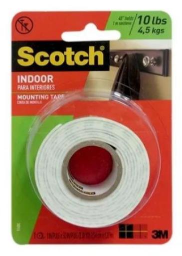 3M SCOTCH CINTA DOBLE FAZ INT. TRANS. 25.4X1.27