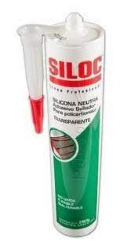 SILOC 400572 SILICONA NEUTRA ADHESIVO SELLADOR TRANS. 280 GR 