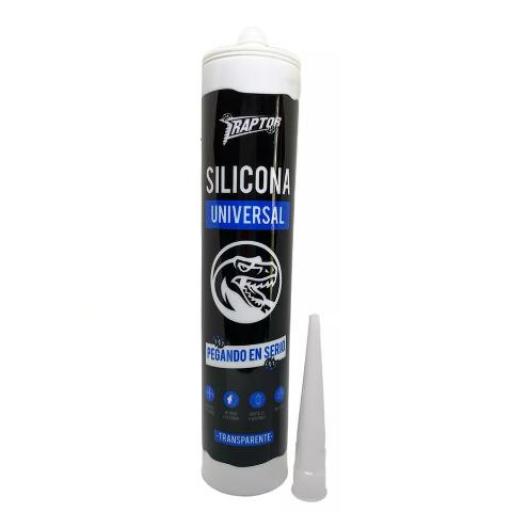 RAPTOR SILICONA UNIVERSAL TRANSPARENTE 280CC.