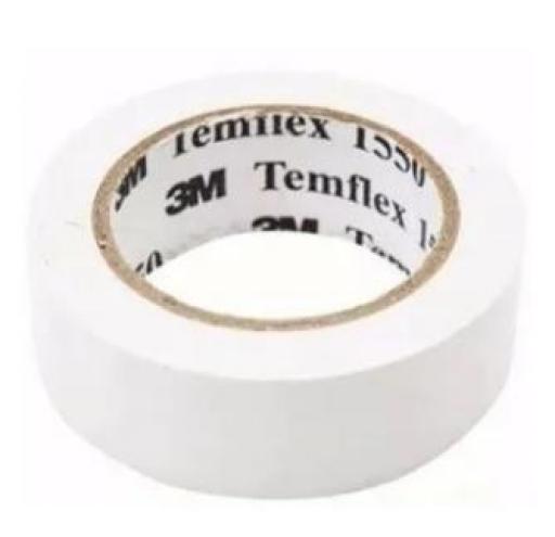 3M 1550 CINTA AISLADORA BLANCA18MMX10MX0.13MM