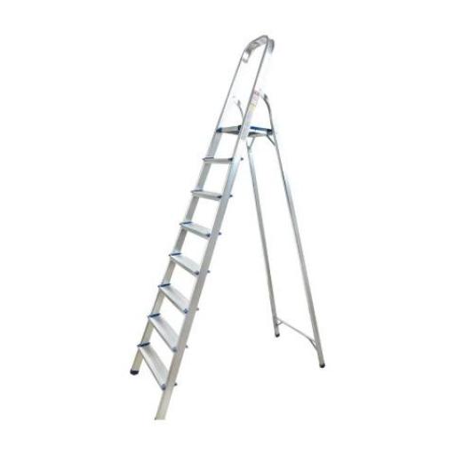 ESCALERAS DE ALUMINIO 7 ESCALONES SERIE 1000 TIPO I CAP. 113 KG.