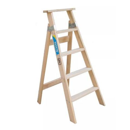 ALPINA ESCALERA SALIGNA FAMILILAR 5 ESCALONES ALT. 1.20MTS.