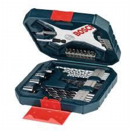 BOSCH X LINE 34 PCS PARA TAL. MALETIN AZUL
