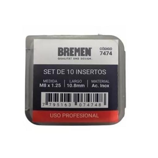 INSERTO M8 X 1.25 X 10.8MM