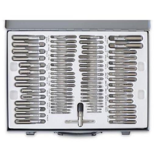 BREMEN JUEGO DE MACHOS Y COJINETES 110 PIEZAS MILIMETRICO CAJA METAL