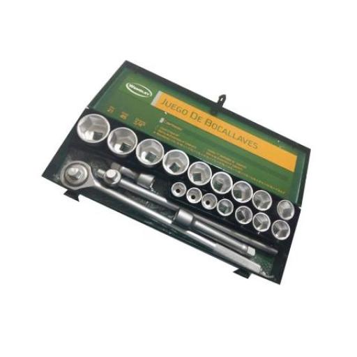 WEMBLEY JUEGO DE BOCALLAVES 21 PZAS. ENC. 3/4 (19 A 50MM.)