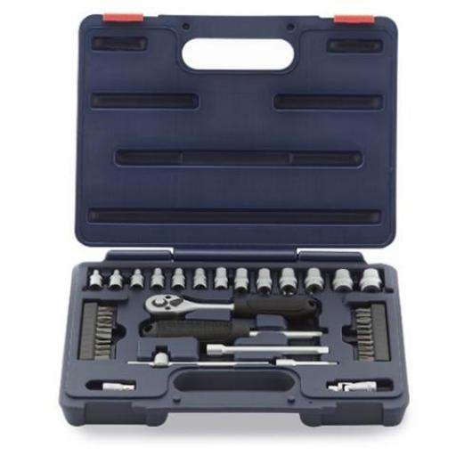 BREMEN JUEGO DE BOCALLAVES Y PUNTAS 1/4