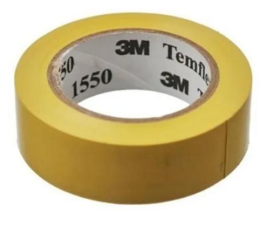 3M 1550 CINTA AISLADORA AMARILLA 18MMX10MX0.13MM