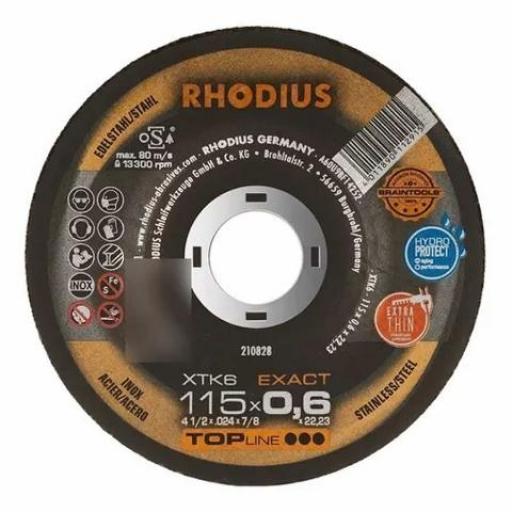 RHODIUS DISCO 115X0.6X22.2MM TOP LINE