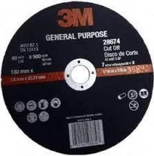 3M DISCO DE CORTE 180X1.6X22