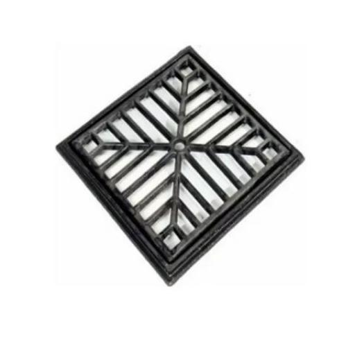 REJILLA DE HIERRO FUNDIDO REFORZADA C/ MARCO 25X25 CM.