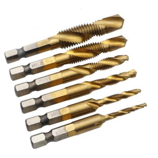 RUHLMANN JUEGO MECHAS C/ MACHO TITANIO 6 PIEZAS