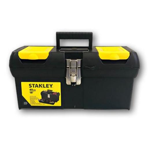 STANLEY CAJA PLASTICA 16 BROCHE METAL Y GAVETA 410X230