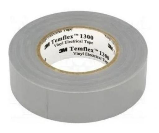 3M 1550 CINTA AISLADORA GRIS 18MMX10MX0.13MM