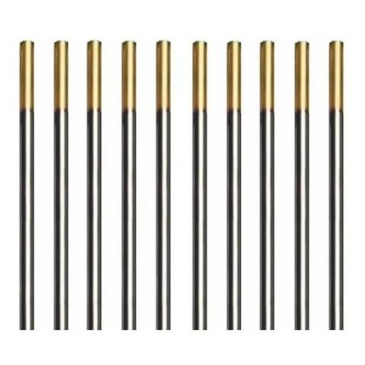 RMB ELECTRODO DE TUNGSTENO 1.5% LANTANO 2.4 MM. WL15 PTA DORADA