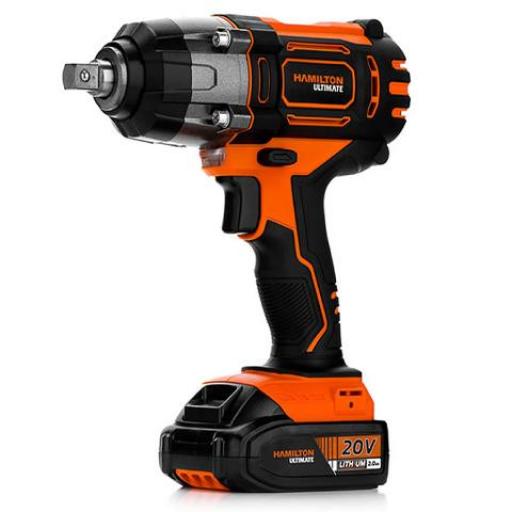 HAMILTON LLAVE DE IMPACTO A BATERIA LITIO 20 VOLT. ENC. 1/2 ULT113