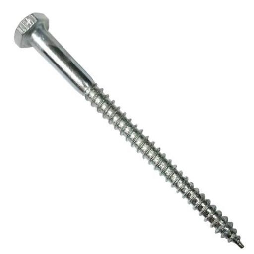 TIRAFONDO ZIN. BCO. 3/8 X 3