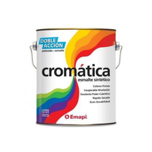 EMAPI ESMALTE SINTETICO CROMATICA BERMELLON BRILLANTE 1/2 LTS.