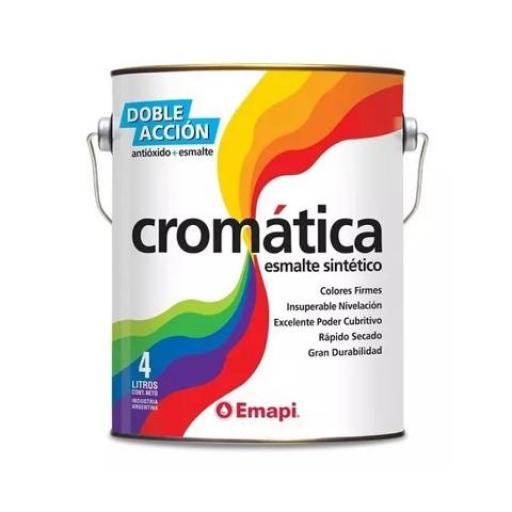 EMAPI ESMALTE SINTETICO CROMATICA BLANCO SATINADO 4 LTS.