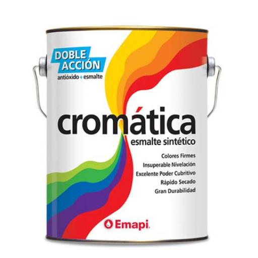 EMAPI CROMATICA ESMALTE SINTETICO NARANJA BRILLANTE 4LTS.