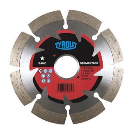 TYROLIT DIAMANTADO STANDARD SEGMENTADO 180X2.3