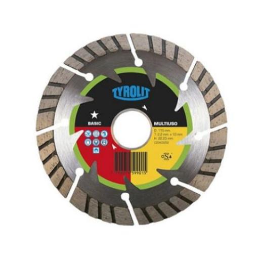 TYROLIT DISCO DIAMANTADO BASIC MULTIUSO 4.5