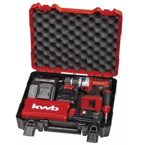 EINHELL TALADRO ATORNILLADOR A PERCUSIÓN CON BATERIA TP-CD 18/60 LI-I BL + 39 ACCESORIOS 45.142.06