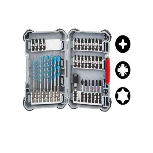 BOSCH 2608577147 KIT MECHAS MULTICONSTRUCCION + PUNTAS IMPACTO 35 PIEZAS