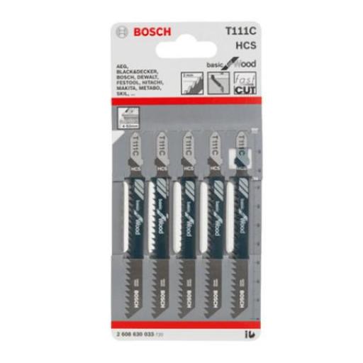 BOSCH 608630033 HOJAS DE SIERRA T111C x 5unid