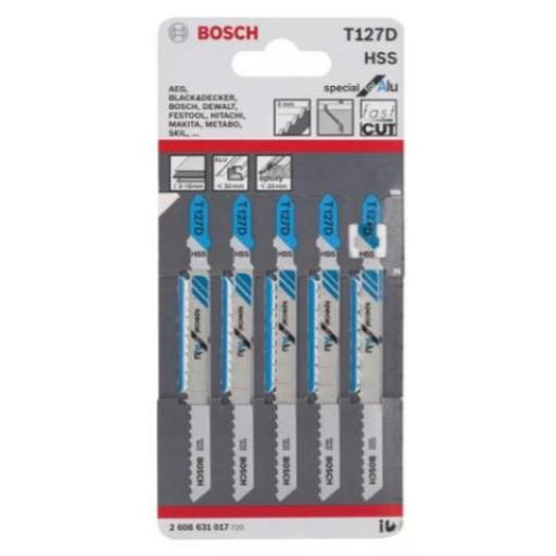BOSCH 608631017 HOJAS DE SIERRA T127D x 5unid