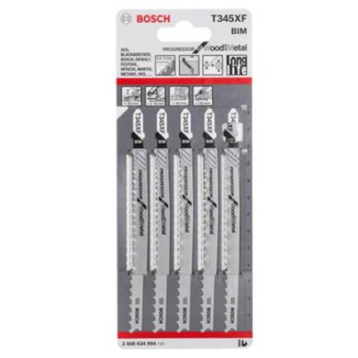 BOSCH 608634993 HOJAS DE SIERRA T345 XF x 5unid