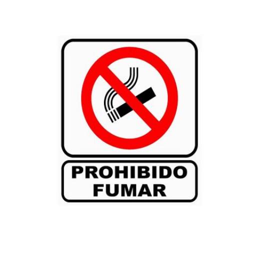 CARTEL / CALCO ADHESIVO (97439) 20X30 CM. PROHIBIDO FUMAR