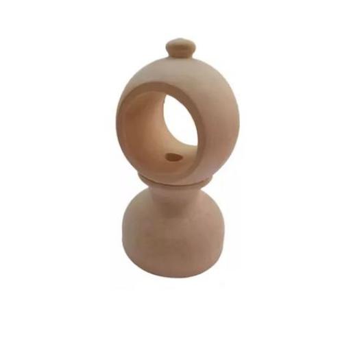 SOPORTE MADERA P/ CORTINA CERRADO CAOBA 22MM