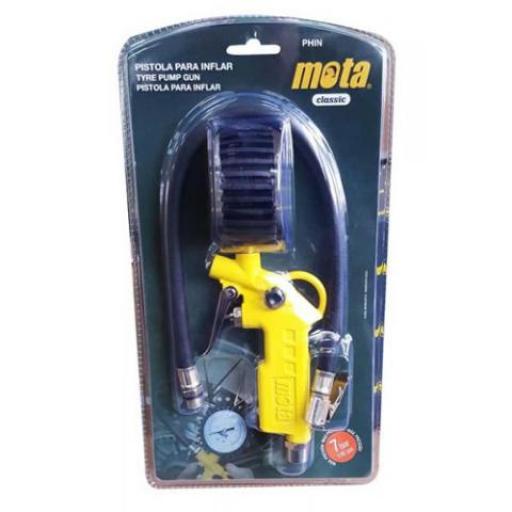 MOTA PHIN PISTOLA P/INFLAR C/MANOMETRO PHIN