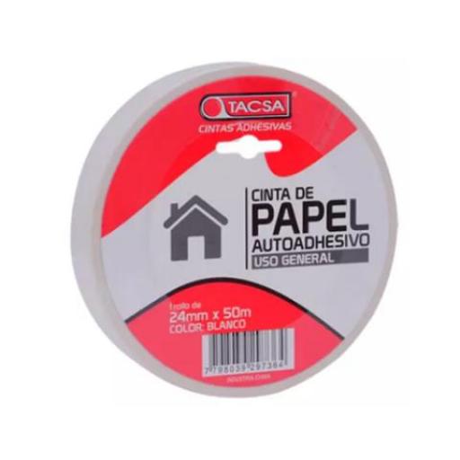 TACSA CINTA ENMASCARAR 24MM X 50MTS.