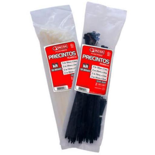 TACSA PRECINTO 200 X 4.6 MM NEGRO