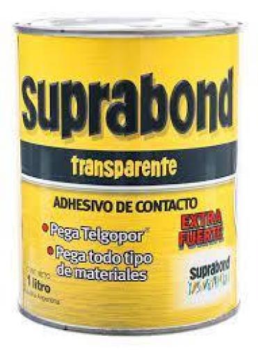 SUPRABOND ADHESIVO DE CONTACTO TRANSPARENTE 1LTS