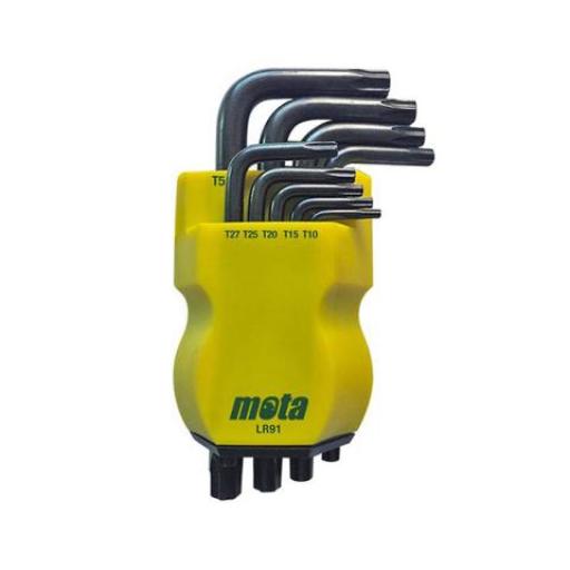 MOTA LR91 JUEGO 9 LLAVES TORX TAMPER CORTO