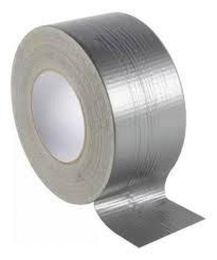 DOBLE A CINTA SILVER TAPE GRIS 48X9