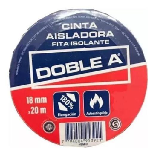 DOBLE A CINTA AISLADORA NEGRA 18X20